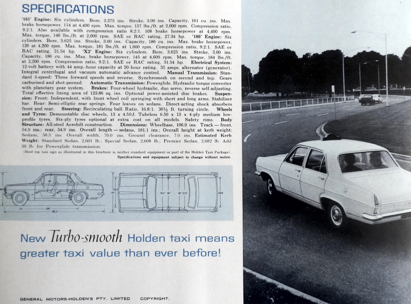 1966 Holden HR Taxi Brochure Page 2
